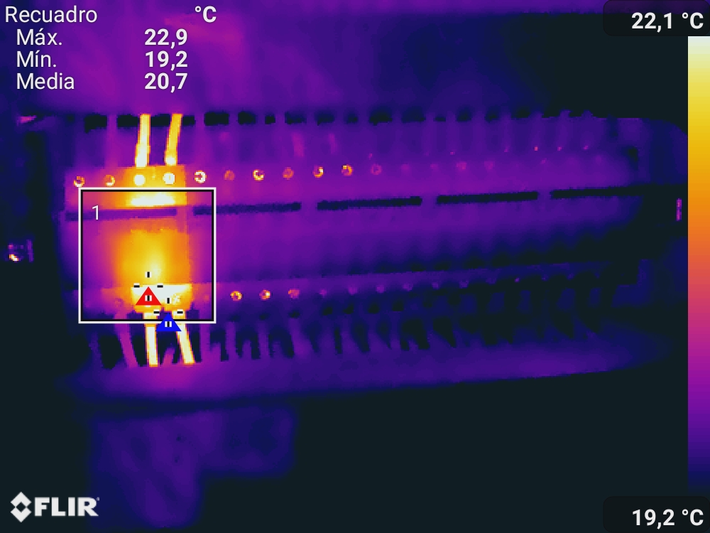 estudio eléctrico con termografía intermal prevención de riesgos